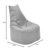 Fotoliu beanbag Norm PRO 100% moka rezistent la apa, 65x65x80 cm, foto produs