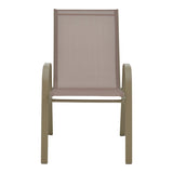 Scaun de gradina Calan, textilena si metal, 54x74x91 cm - Sampanie