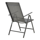 Fotoliu Candor metal antracit si textil, Gri, 65x56x106 cm, imagine suplimentara