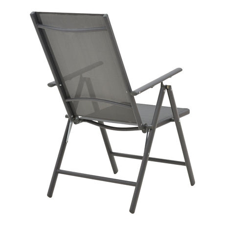 Fotoliu Candor metal antracit si textil, Gri, 65x56x106 cm