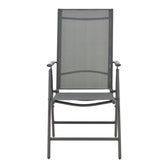 Fotoliu Candor metal antracit si textil, Gri, 65x56x106 cm, perspectiva suplimentara