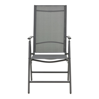 Fotoliu Candor metal antracit si textil, Gri, 65x56x106 cm, perspectiva suplimentara