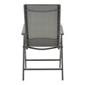 Fotoliu Candor metal antracit si textil, Gri, 65x56x106 cm, foto produs