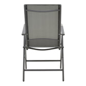 Fotoliu Candor metal antracit si textil, Gri, 65x56x106 cm, foto produs
