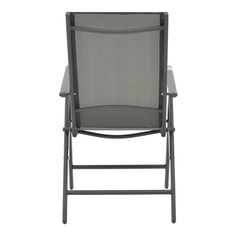 Fotoliu Candor metal antracit si textil, Gri, 65x56x106 cm, foto produs