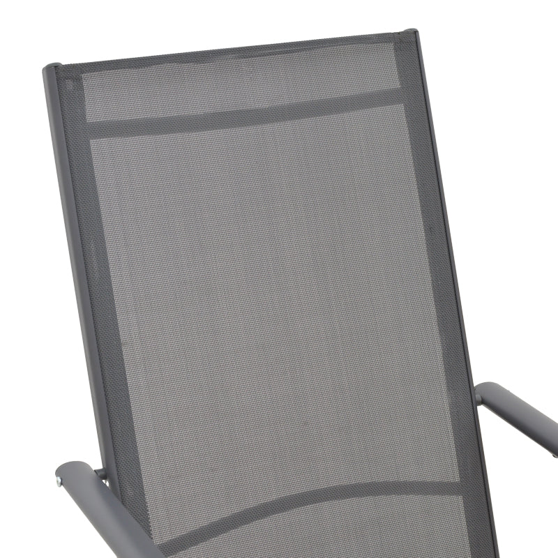 Fotoliu Candor metal antracit si textil, Gri, 65x56x106 cm, foto produs 6