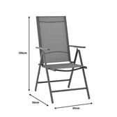 Fotoliu Candor metal antracit si textil, Gri, 65x56x106 cm, foto produs 9