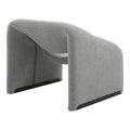 Fotoliu Clous boucle tesatura, Gri, 86x77x74 cm, imagine suplimentara