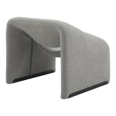 Fotoliu Clous boucle tesatura, Gri, 86x77x74 cm, imagine suplimentara