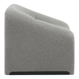 Fotoliu Clous boucle tesatura, Gri, 86x77x74 cm