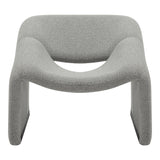 Fotoliu Clous boucle tesatura, Gri, 86x77x74 cm