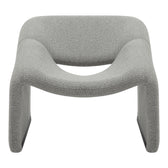 Fotoliu Clous boucle tesatura, Gri, 86x77x74 cm, perspectiva suplimentara