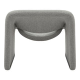 Fotoliu Clous boucle tesatura, Gri, 86x77x74 cm