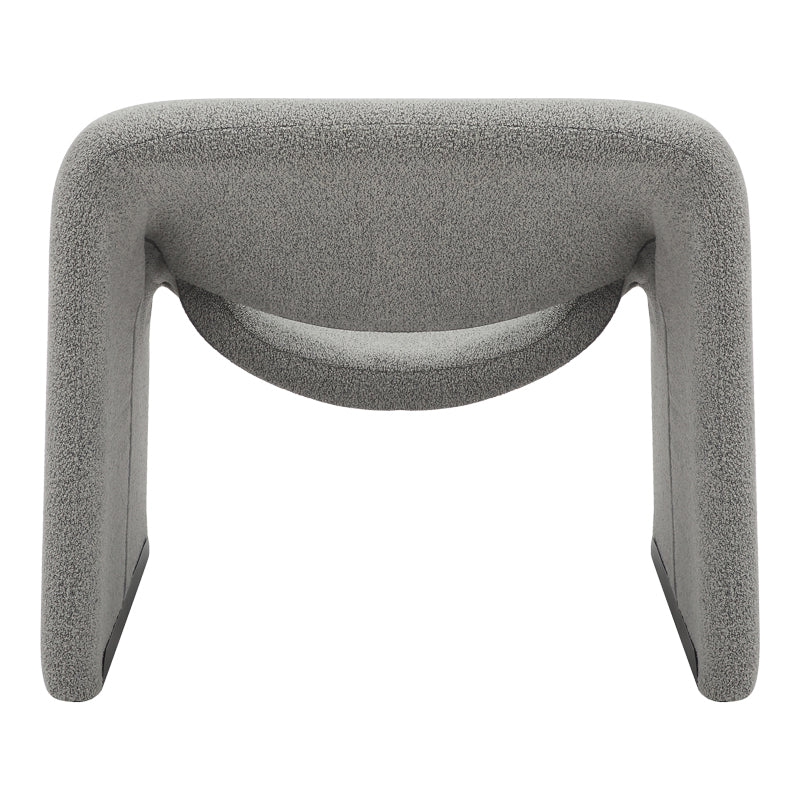 Fotoliu Clous boucle tesatura, Gri, 86x77x74 cm, foto produs