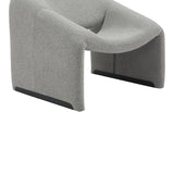 Fotoliu Clous boucle tesatura, Gri, 86x77x74 cm