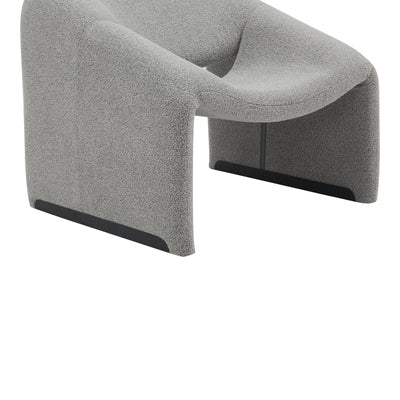 Fotoliu Clous boucle tesatura, Gri, 86x77x74 cm, foto produs 7