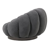 Scaun cu brate pivotant Nester, Diverse culori, 98x97x69 cm - Gri