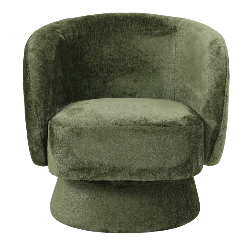 Fotoliu rotativ, gri închis, 78x81x77 cm - Verde