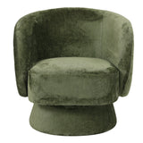Fotoliu rotativ, gri închis, 78x81x77 cm - Verde