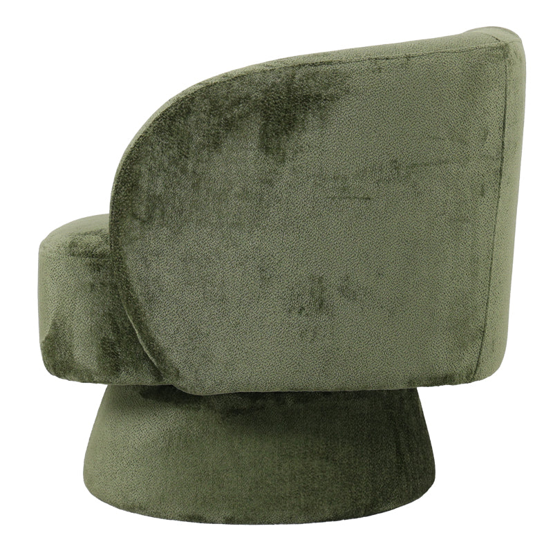 Fotoliu rotativ, gri închis, 78x81x77 cm - Verde