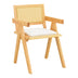 scaun Fotoliu cu design elegant Winslow, Lemn de Rubberwood Alb, 51x54x80 cm