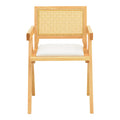 Fotoliu cu design elegant Winslow, Lemn de Rubberwood, Alb, 51x54x80 cm, foto produs