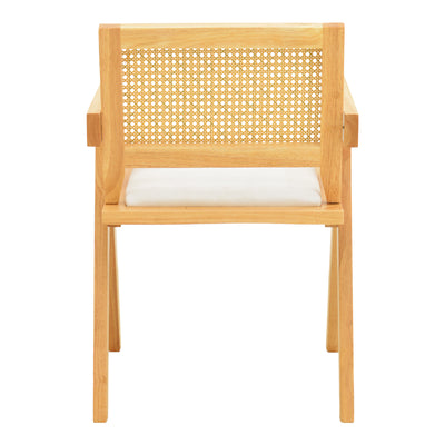 Fotoliu cu design elegant Winslow, Lemn de Rubberwood, Alb, 51x54x80 cm, foto produs 6