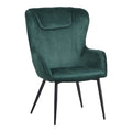 Fotoliu cu taburet Rueda, Verde inchis, 71x66x99 cm, foto produs 7