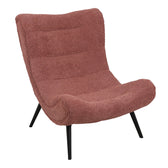 Fotoliu cu taburet Silla, Mar putred, Roz, 97x80x100 cm, imagine suplimentara