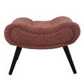 Fotoliu cu taburet Silla, Mar putred, Roz, 97x80x100 cm, foto produs 6