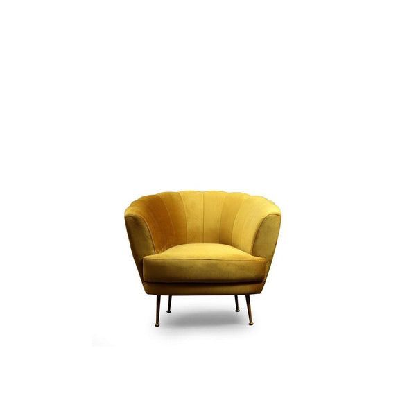 Fotoliu Daisy, Galben muştar, 97x93x84 cm