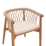 Fotoliu de gradina Abby Boho, Natural, 60x58x78 cm