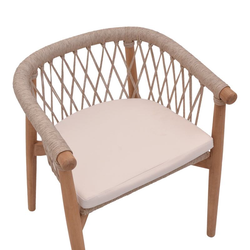 Fotoliu de gradina Abby Boho, Natural, 60x58x78 cm