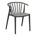 scaun de exterior Fotoliu de gradina Armchair Gri inchis 55x53x73 cm