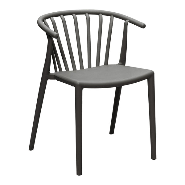 Fotoliu de gradina Armchair, Gri inchis, 55x53x73 cm
