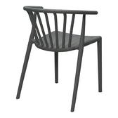 Fotoliu de gradina Armchair, Gri inchis, 55x53x73 cm, imagine suplimentara