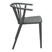 Fotoliu de gradina Armchair, Gri inchis, 55x53x73 cm, detaliu produs