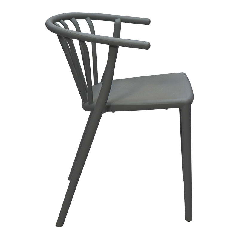 Fotoliu de gradina Armchair, Gri inchis, 55x53x73 cm, detaliu produs
