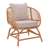 Fotoliu de gradina Caxen Boho, Natural, 72x63x75 cm