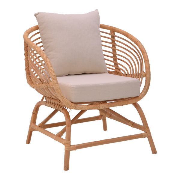 Fotoliu de gradina Caxen Boho, Natural, 72x63x75 cm
