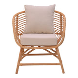Fotoliu de gradina Caxen Boho, Natural, 72x63x75 cm