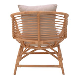 Fotoliu de gradina Caxen Boho, Natural, 72x63x75 cm