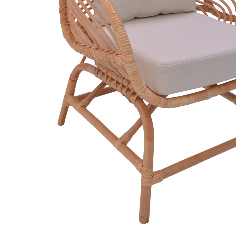 Fotoliu de gradina Caxen Boho, Natural, 72x63x75 cm