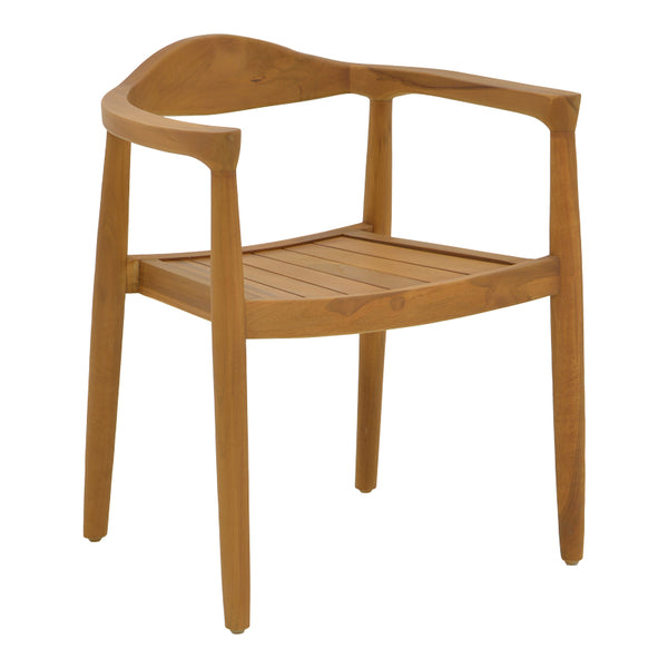 Fotoliu exterior Ganny, lemn de tec si franghie PE, 59x56x71 cm