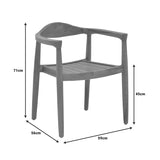 Fotoliu exterior Ganny, lemn de tec si franghie PE, 59x56x71 cm - Natur