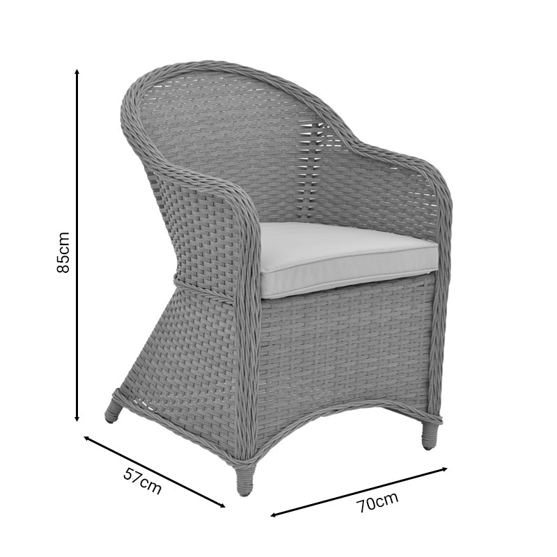 Fotoliu de gradina Hadrian, Maro, 57x70x85 cm
