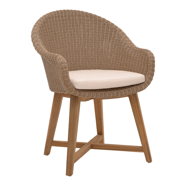 Fotoliu de gradina Solso Boho, Natural, 62x58x78 cm