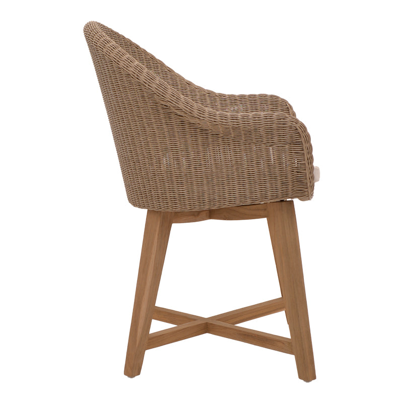 Fotoliu de gradina Solso Boho, Natural, 62x58x78 cm
