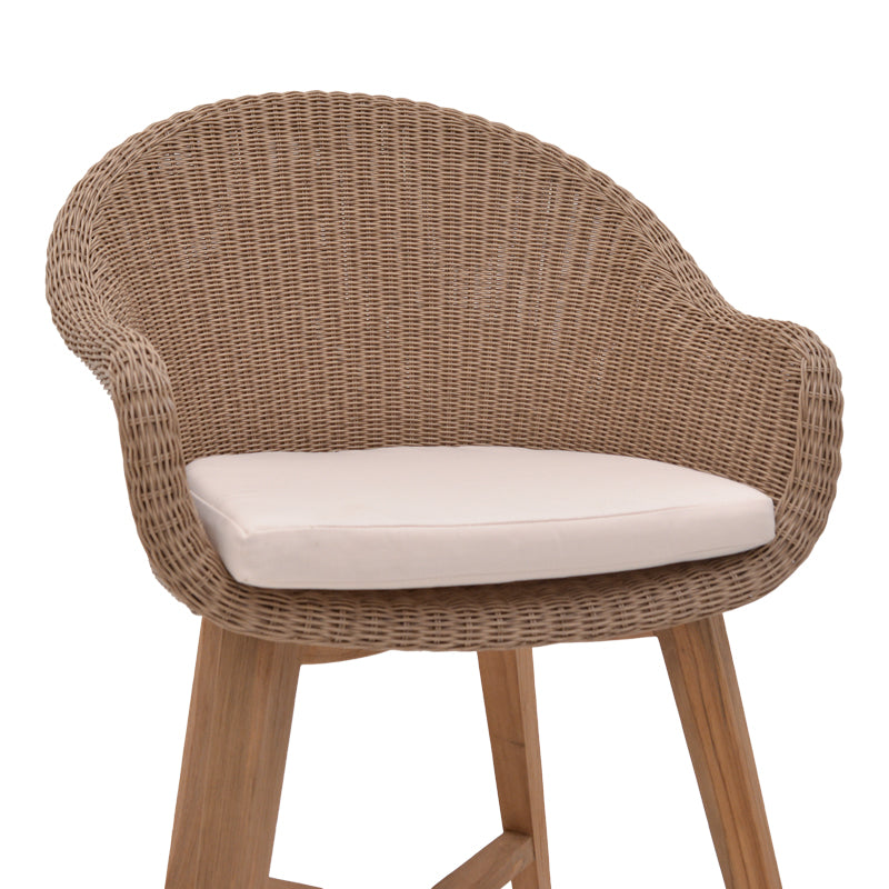 Fotoliu de gradina Solso Boho, Natural, 62x58x78 cm