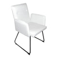 scaun Fotoliu Essential din tesatura bej de metal negru 55x59x89 cm